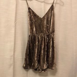 velvet romper NWOT